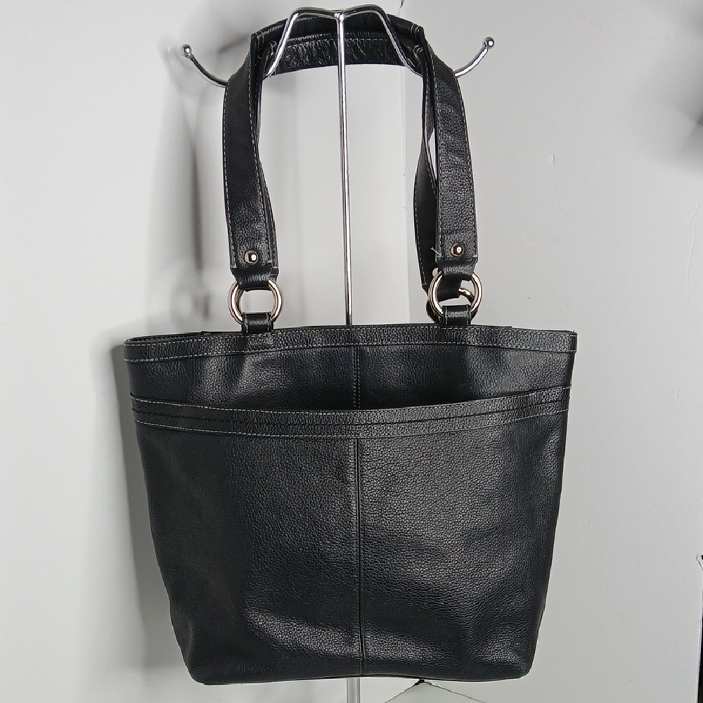 Coach Penelope Black Leather Tote Bag - Picture 13 of 13